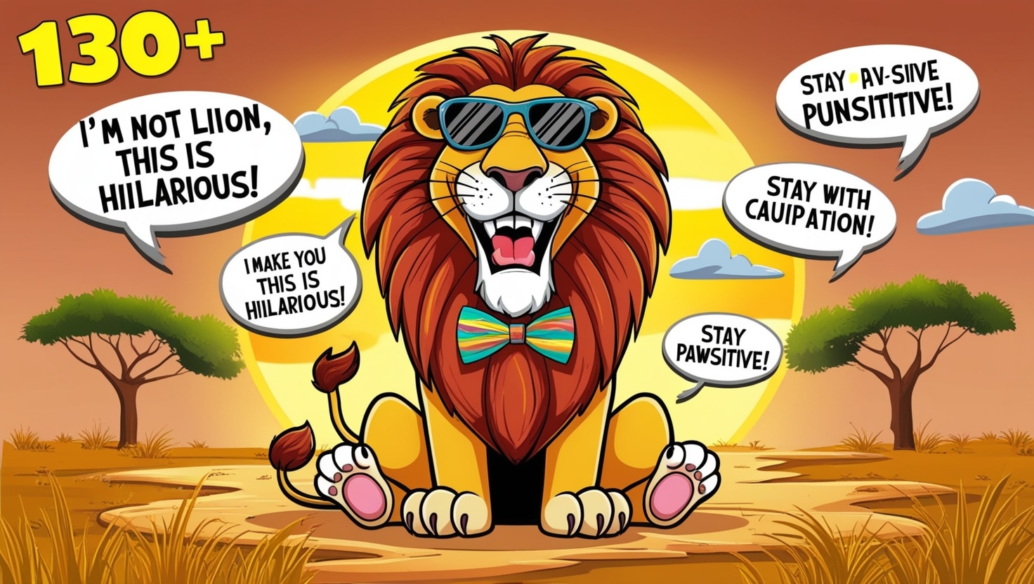 130+ Lion Puns to Make You Roar with Laughter!