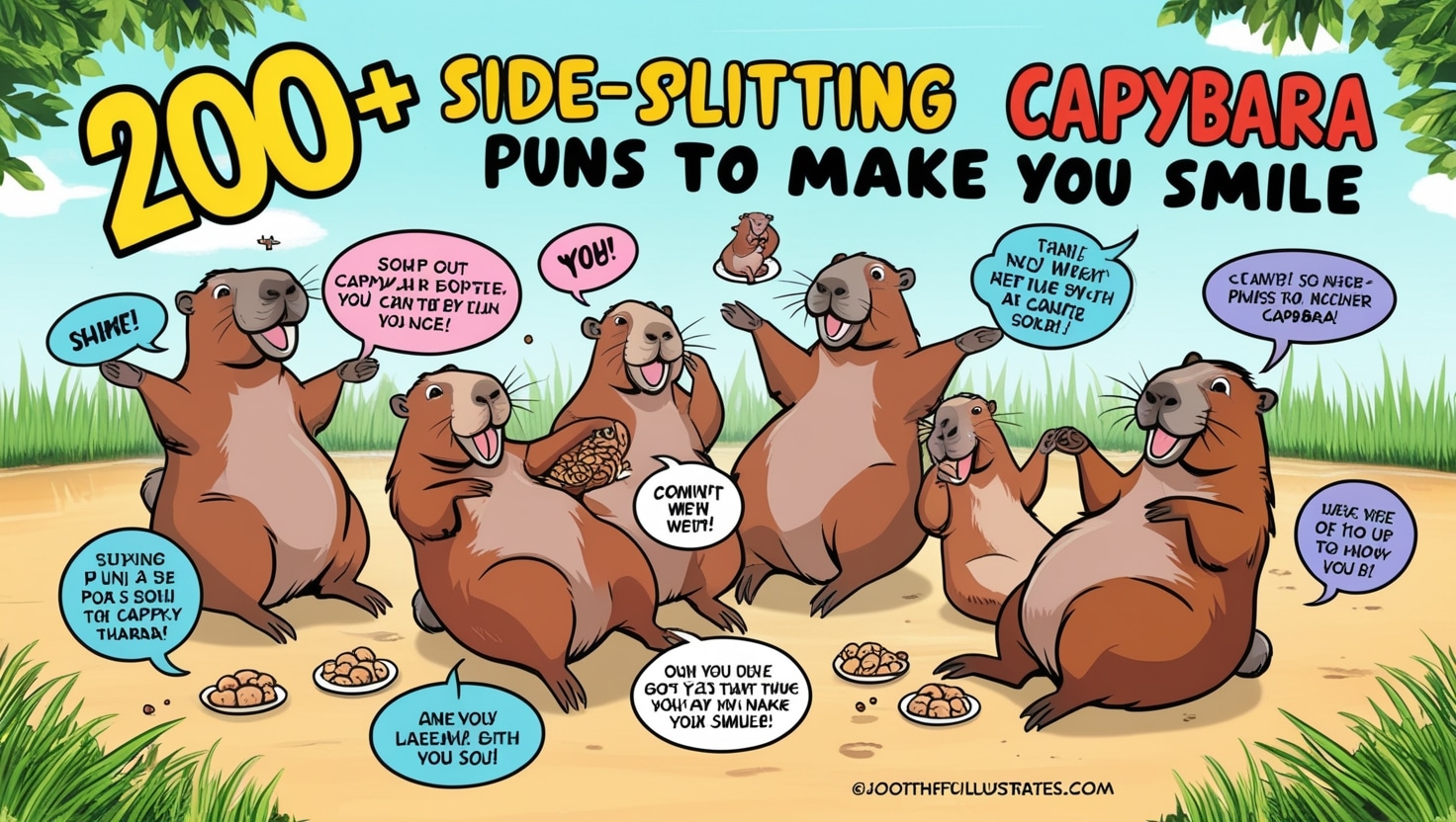 200+ Side-Splitting Capybara Puns to Make You Smile