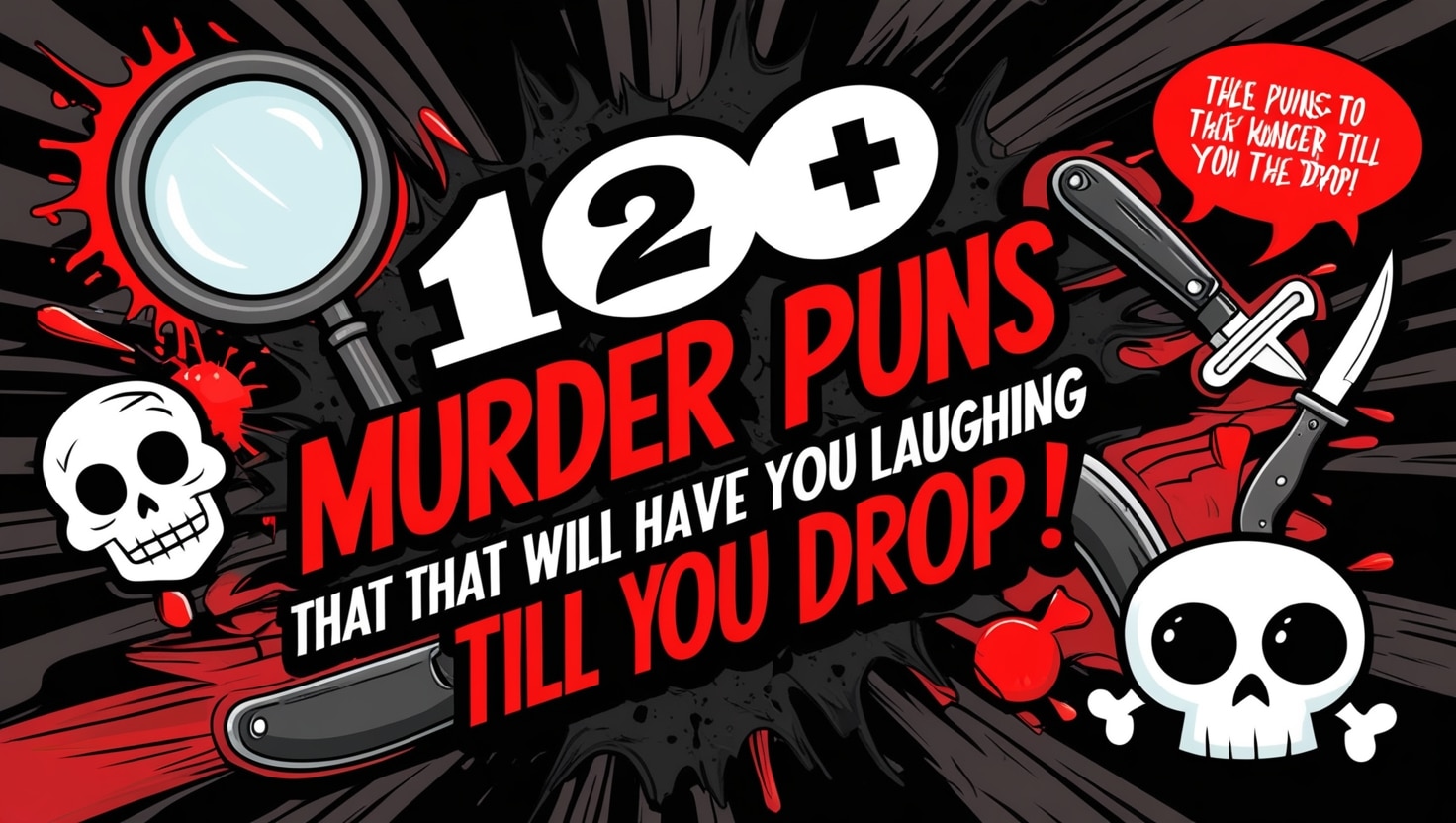 120+ Murder Puns That Will Have You Laughing Till You Drop!